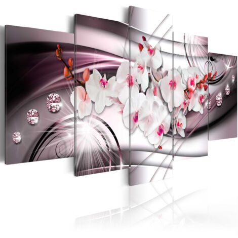 Tableau Imprimé "Orchidée Délicate" 50 x 100 cm (1/2)