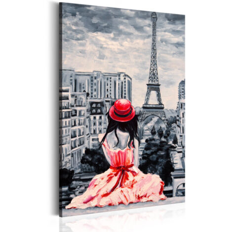 Tableau Imprimé "Romantic Paris" 60 x 90 cm (1/2)