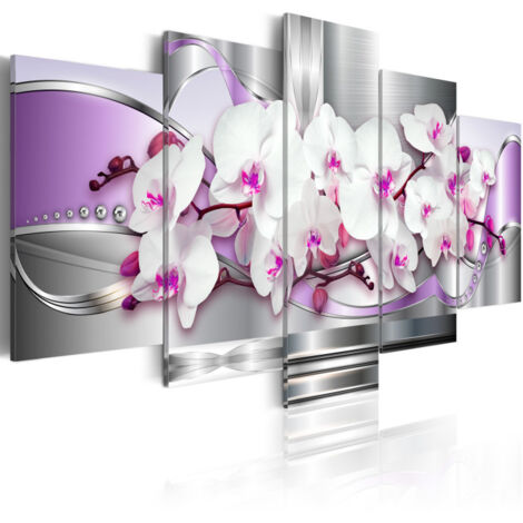 Tableau Imprimé "Orchidée & Fantaisie" 50 x 100 cm (1/2)