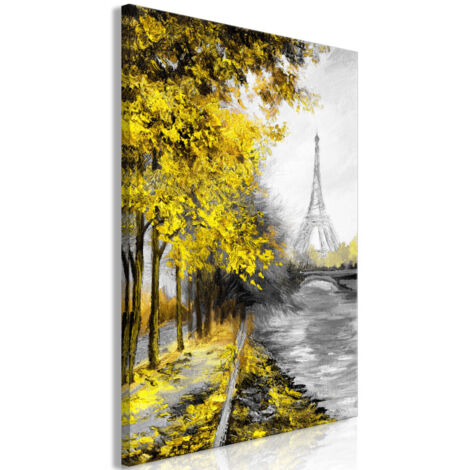 Tableau Imprimé "Paris Channel Yellow" 40 x 60 cm (1/2)