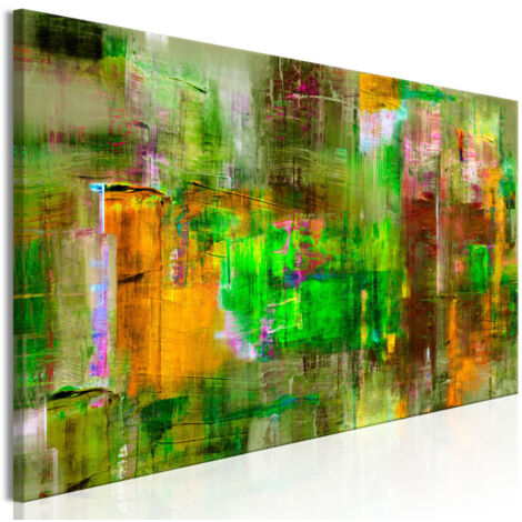 Tableau Imprimé "Royaume Vert" 40 x 120 cm (1/2)