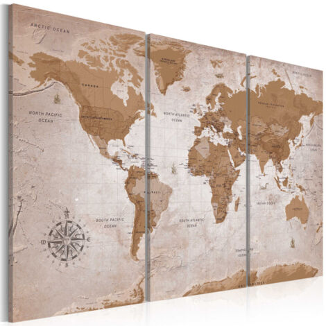 Tableau Imprimé "Vintage Map : Oriental Travels" 60 x 90 cm (1/2)