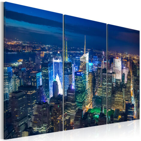Tableau "Vue Aérienne de la Ville de New York" 40 x 60 cm (1/2)