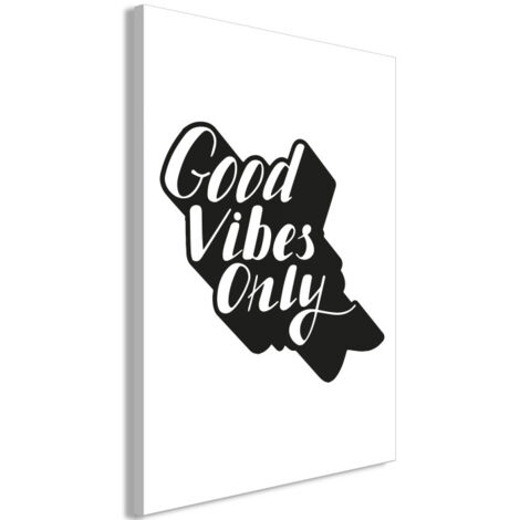 Tableau Imprimé "Positive Vibes" 60 x 90 cm (1/2)