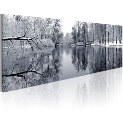 Tableau Imprimé "Paysage : Hiver" 40 x 120 cm (1/2)