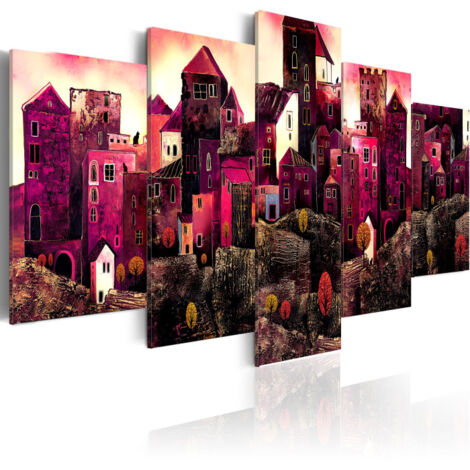 Tableau Imprimé "Ville de Rêves" 50 x 100 cm (1/2)
