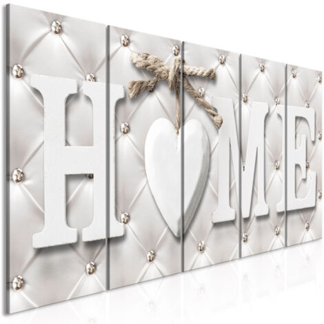 Tableau Imprimé 5 Panneaux "Quilted Home Narrow" 80 x 200 cm (1/2)