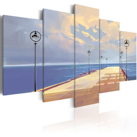 Tableau Imprimé "Seaside Walk" 100 x 200 cm (1/2)
