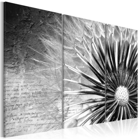 Tableau Imprimé "Pissenlit Noir & Blanc" 40 x 60 cm (1/2)
