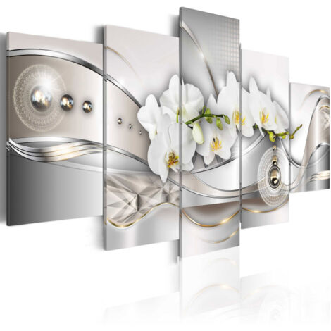 Tableau Imprimé "Pearl Dance of Orchids" 50 x 100 cm (1/2)