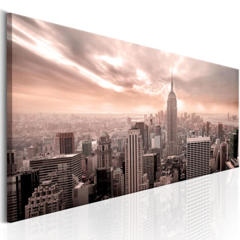 Tableau Imprimé "Pink Mist" 50 x 150 cm (1/2)
