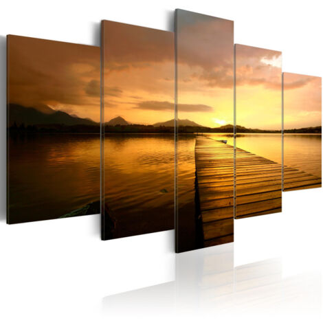 Tableau Imprimé "Sunset Island" 50 x 100 cm (1/2)