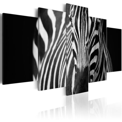 Tableau Imprimé "Regard du Zèbre" 100 x 200 cm (1/2)