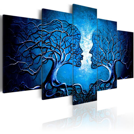 Tableau Imprimé "Sapphire Kiss" 50 x 100 cm (1/2)