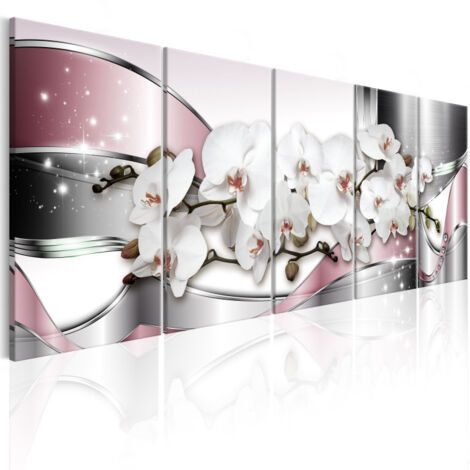 Tableau Imprimé "Shiny Orchids" 80 x 200 cm (1/2)