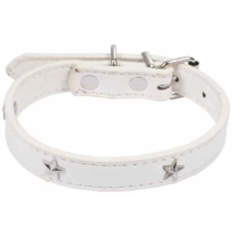 Collier Fantaisie pour Chien "Étoiles" 35cm Blanc