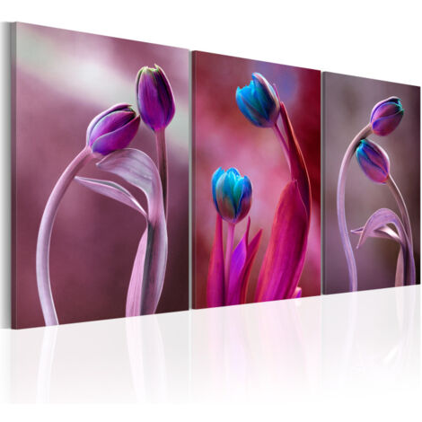 Tableau Imprimé "Tulipes Amoureux" 60 x 120 cm (1/2)