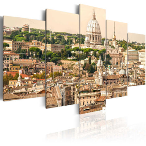 Tableau Imprimé "Toits de la Ville Eternelle" 50 x 100 cm (1/2)