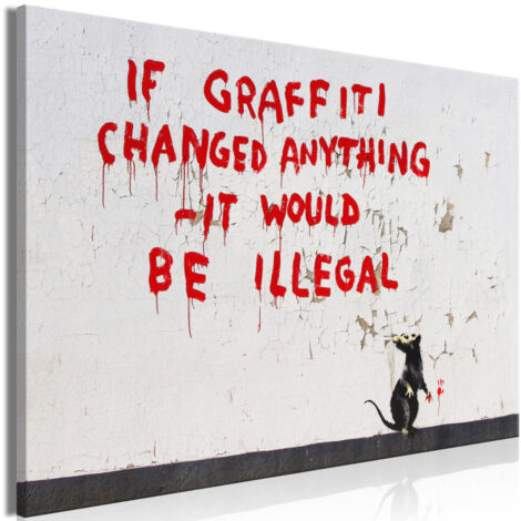 Tableau Imprimé "Quotes Graffiti Wide" 60 x 90 cm (1/2)