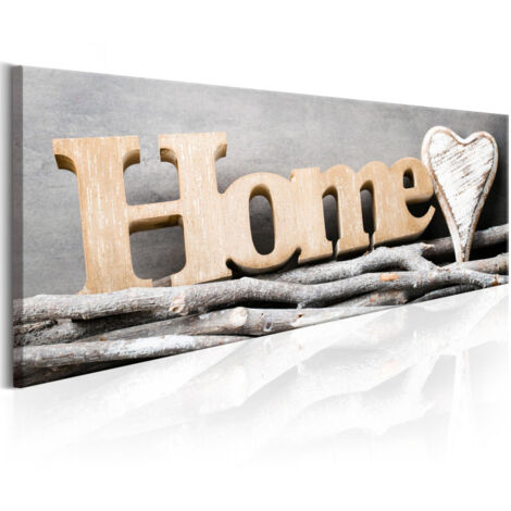 Tableau Imprimé "Romantic Home" 40 x 120 cm (1/2)