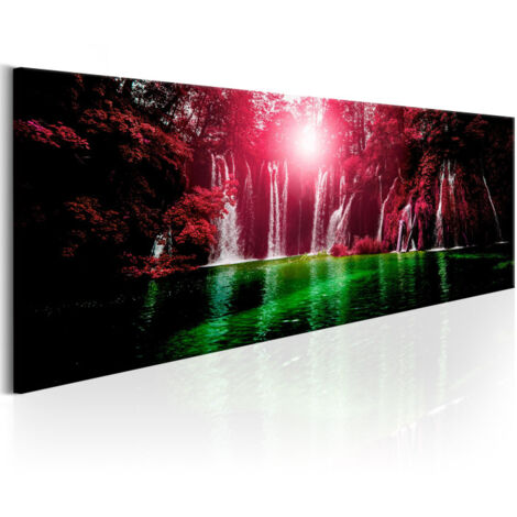 Tableau Imprimé "Ruby Waterfalls" 40 x 120 cm (1/2)
