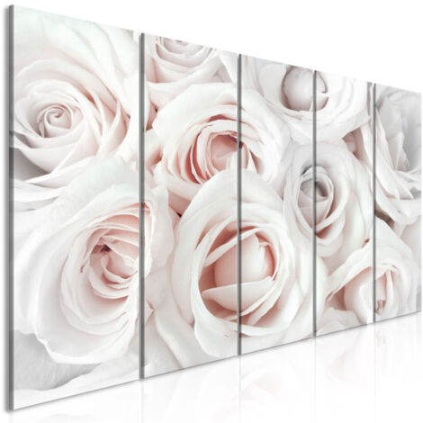 Tableau Imprimé 5 Panneaux "Satin Rose Narrow Pink" 80 x 200 cm (1/2)