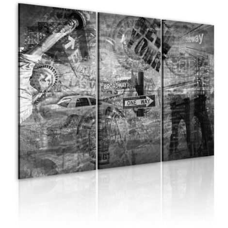 Tableau Imprimé "Symboles de New York" 80 x 120 cm (1/2)