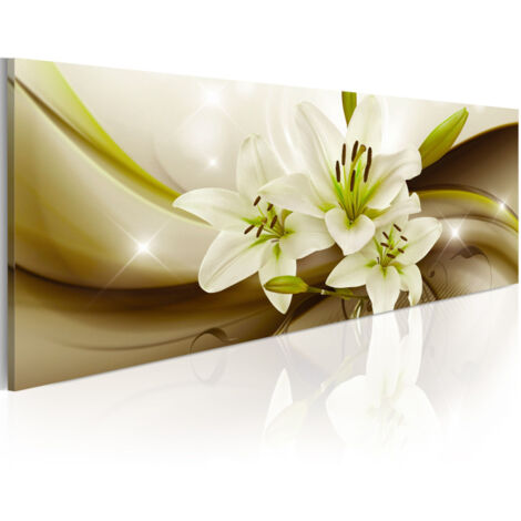 Tableau Imprimé "Tentation de Lys" 50 x 150 cm (1/2)