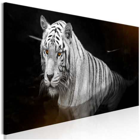 Tableau Imprimé "Shining Tiger Orange Narrow" 40 x 120 cm (1/2)