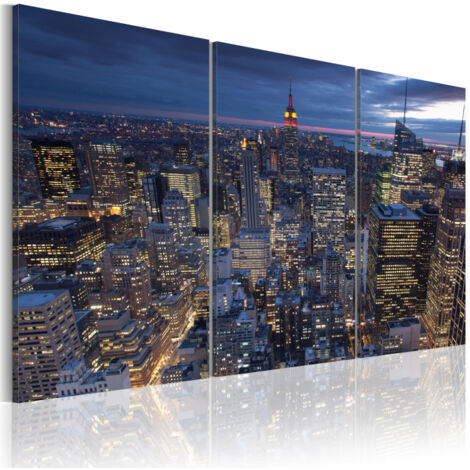 Tableau Imprimé "Vue D'en Haut New York" 40 x 60 cm (1/2)