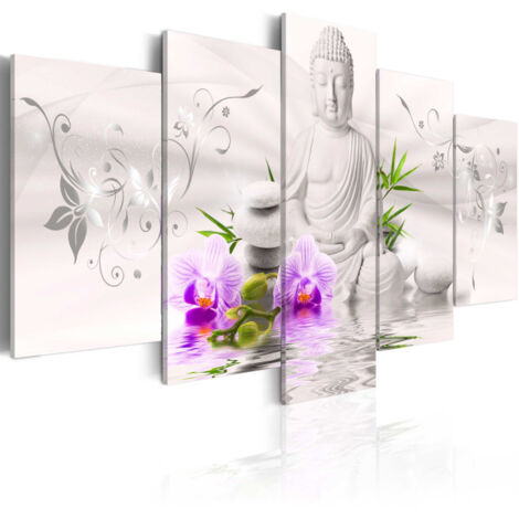Tableau Imprimé "White Buddha" 50 x 100 cm (1/2)