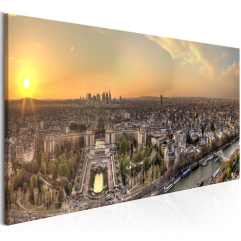 Tableau Imprimé "View From Eiffel Tower Narrow" 50 x 150 cm (1/2)