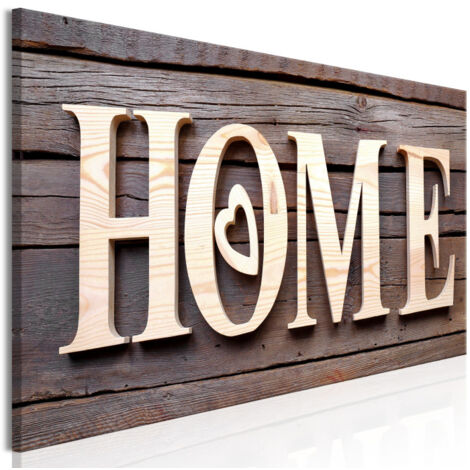 Tableau Imprimé "Wooden Home Narrow" 45 x 135 cm (1/2)