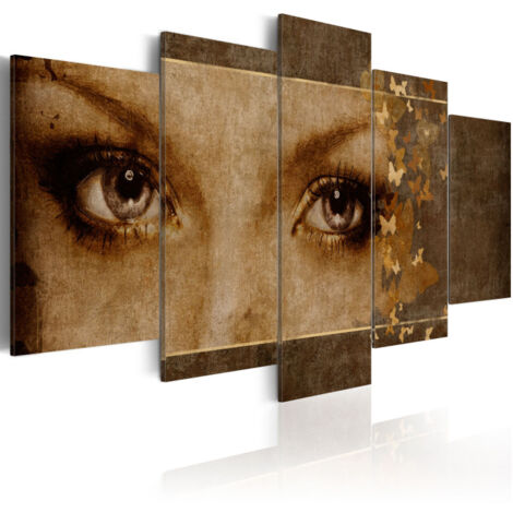 Tableau Imprimé "Yeux Comme des Papillons" 50 x 100 cm (1/2)