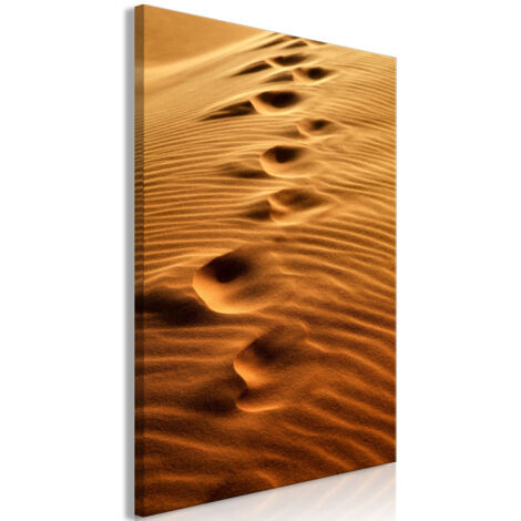Tableau Imprimé "Traces on the Sand" 60 x 90 cm (1/2)