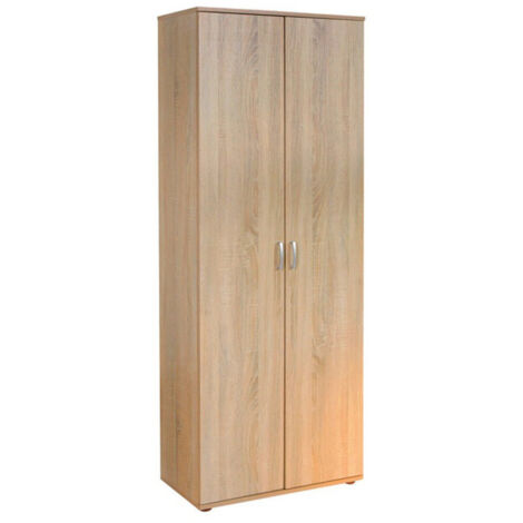 Armoire 2 Portes "Lorenzo" 189cm Chêne Sonoma (1/4)