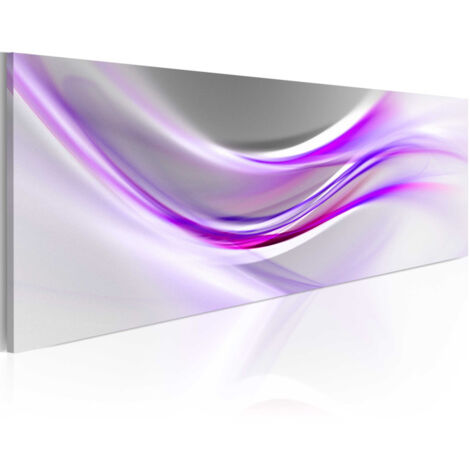 Tableau Imprimé "Violet Hope" 50 x 150 cm (1/2)