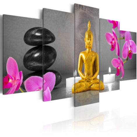 Tableau Imprimé "Zen : Golden Buddha" 100 x 200 cm (1/2)