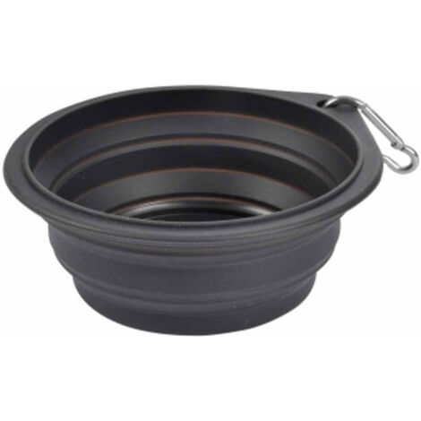 Gamelle Rétractable pour Chien "Voyage" 15cm Anthracite