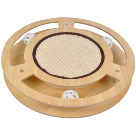Jeu Interactif pour Chat "Griffoir & Tunnel" 33cm Naturel