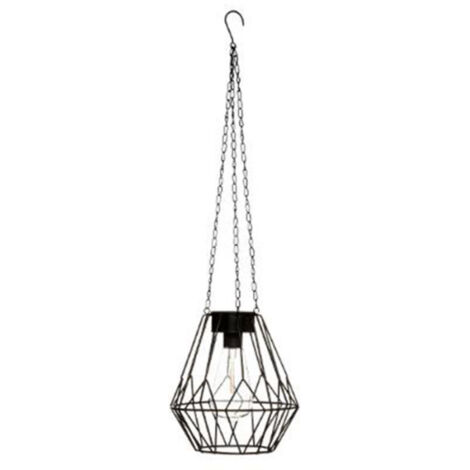 Lampe Suspension Solaire "Flave" 20cm Noir (1/2)