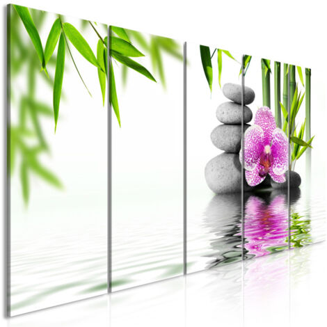 Tableau Imprimé 5 Panneaux "Water Garden Narrow" 80 x 200 cm (1/2)