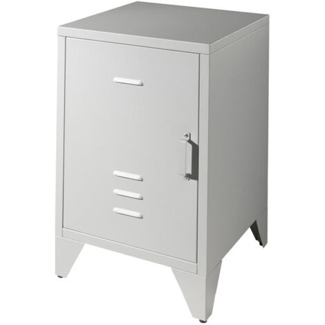 Table de Chevet Enfant "Bronxx" 60cm Gris Mat (1/3)
