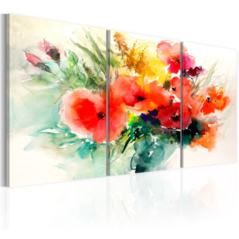 Tableau Imprimé "Watercolor Bouquet" 60 x 120 cm (1/2)