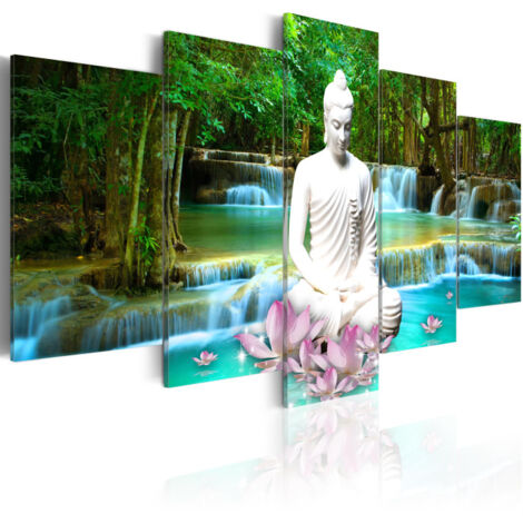 Tableau Imprimé "Zen Waterfall" 50 x 100 cm (1/2)