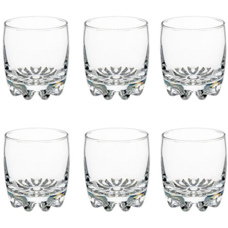 Lot de 6 Gobelets à Eau "Sylvana" 31cl Transparent