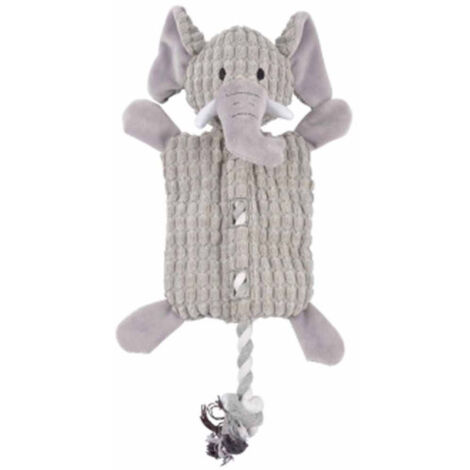 Peluche pour Chien "Éléphant" 37cm Gris (1/2)