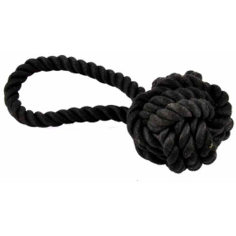 Jouet à Corde pour Chien "Cosy Golden" 20cm Noir (1/2)