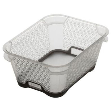 Bac de Rangement en Plastique "Duo" 1,3L Taupe (1/2)