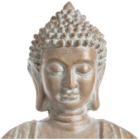 Statue Déco "Bouddha Blanchi" 39cm Beige